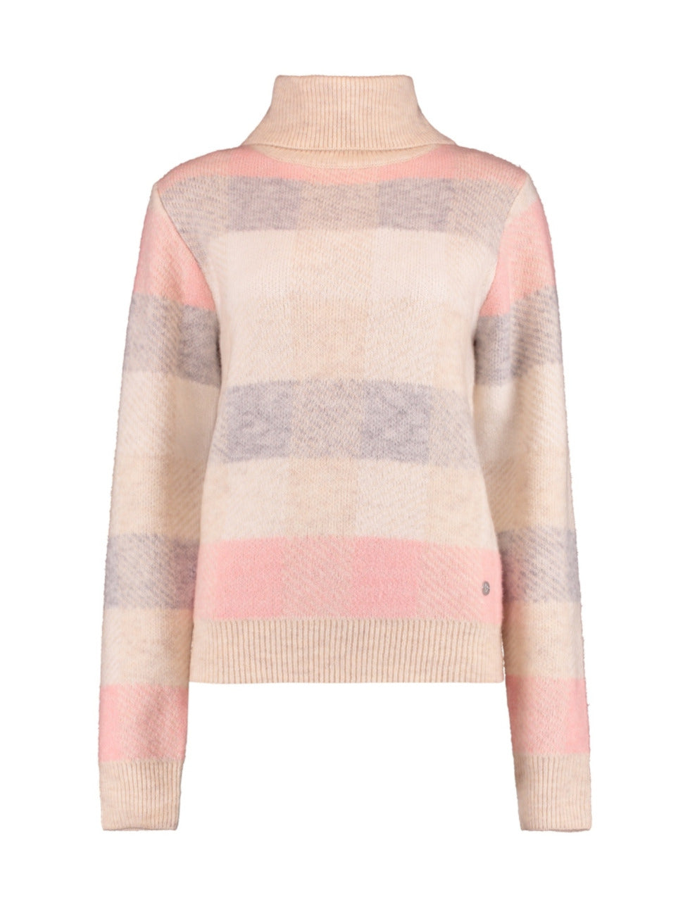 Finna Pink Check Pullover