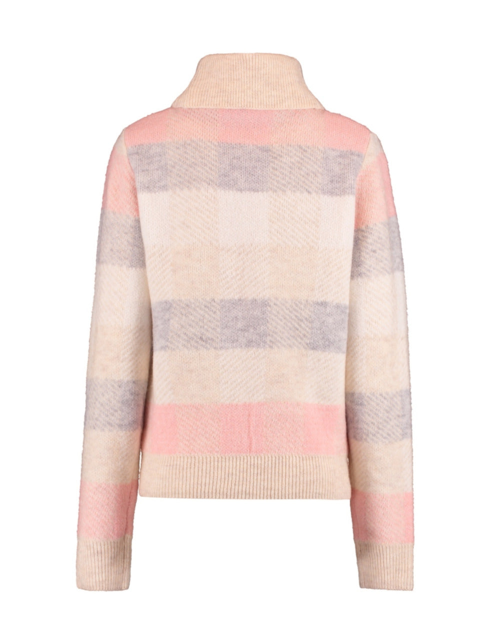 Finna Pink Check Pullover