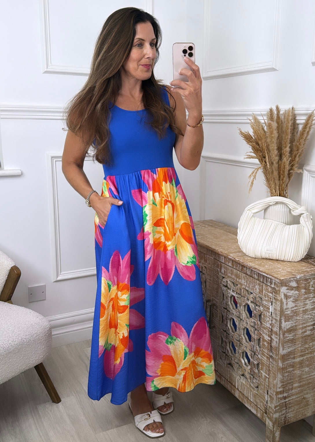 🖤Pre Order🖤Colette Blue Floral Skirt Dress