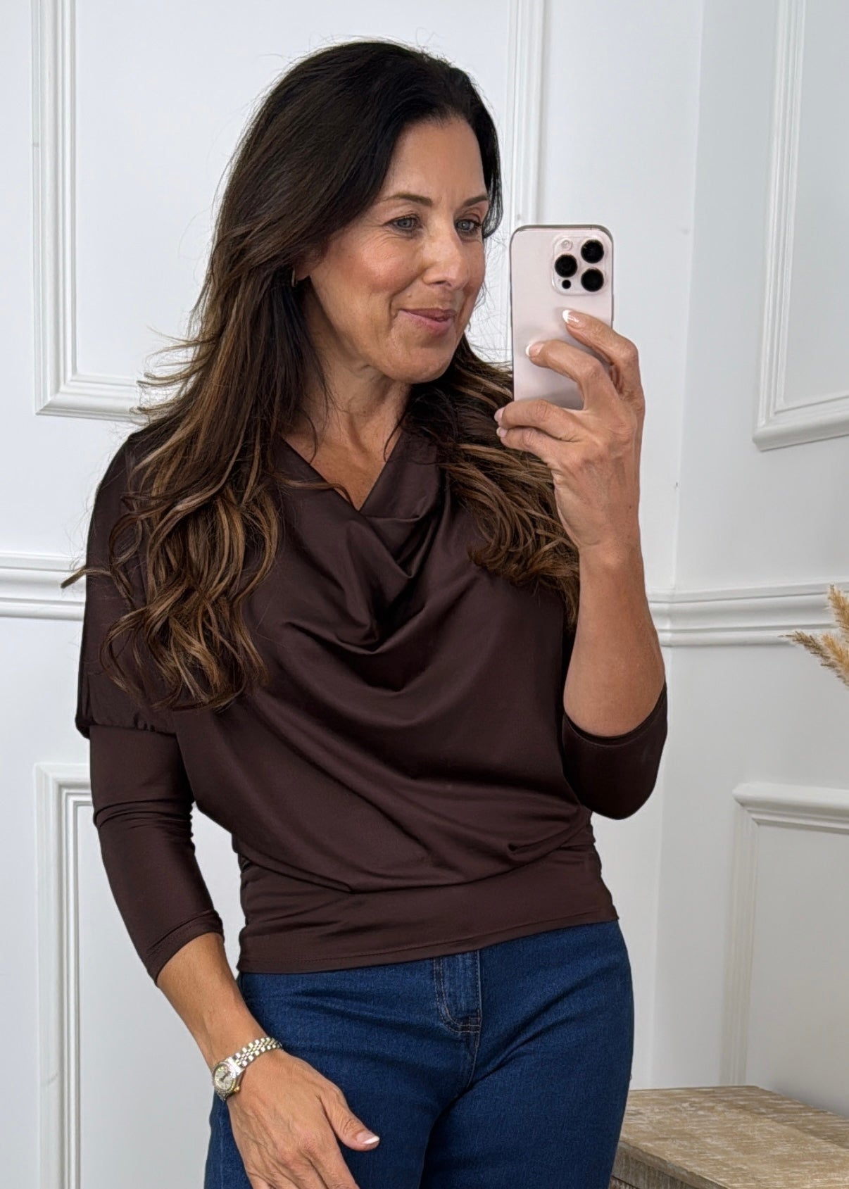 Pamela Brown Cowl Neck Blouse