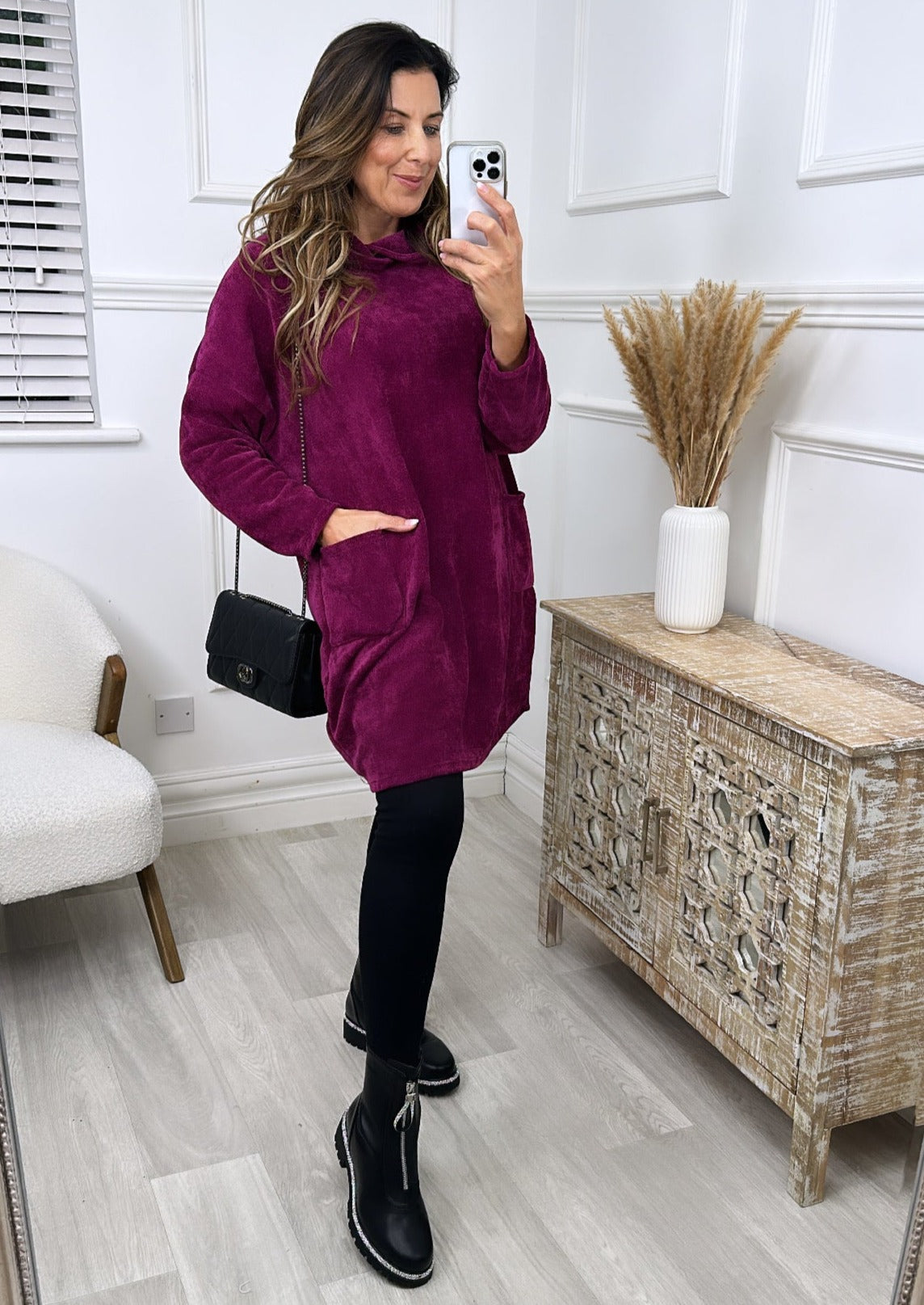 Mikela Purple Tunic Dress