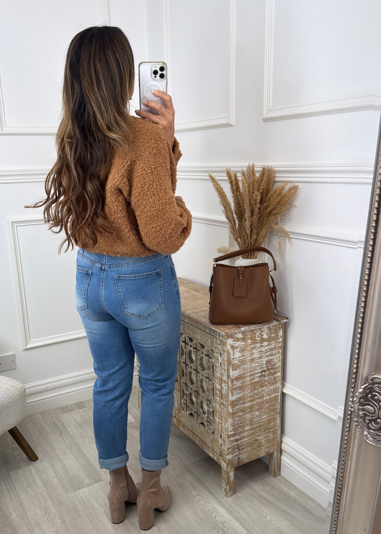 Daryl Tobacco Two Button Cardigan