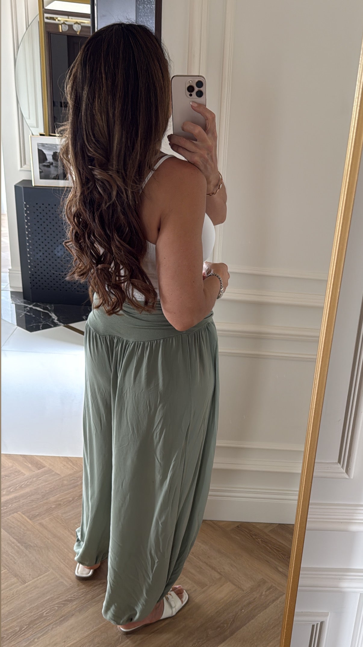 Vicki Khaki Harem Pants