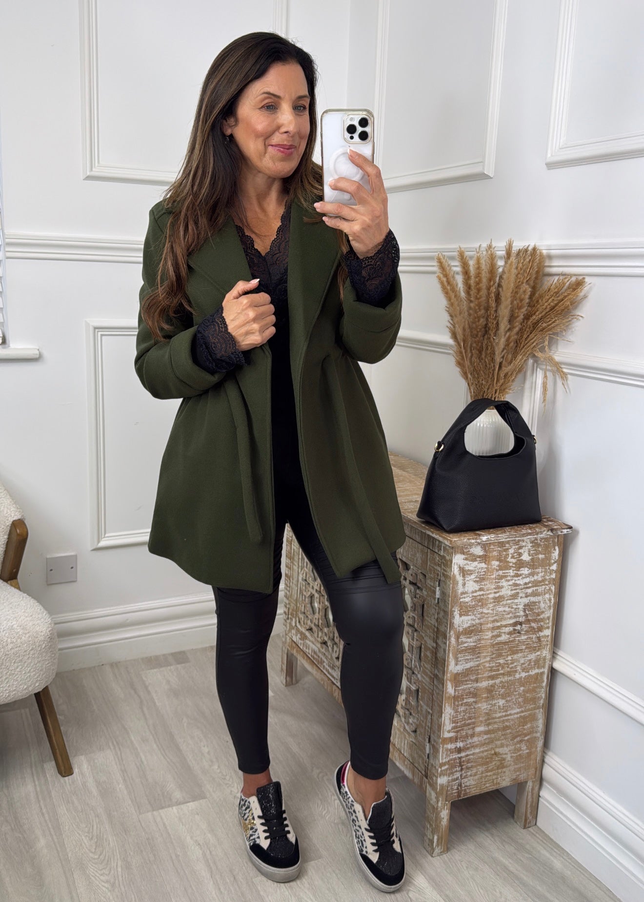 Rosie Khaki Belted Jacket