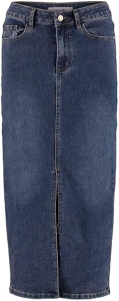 Della Blue Denim Midi Skirt