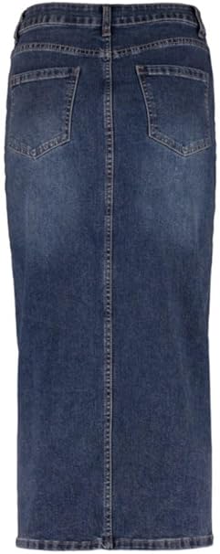 Della Blue Denim Midi Skirt