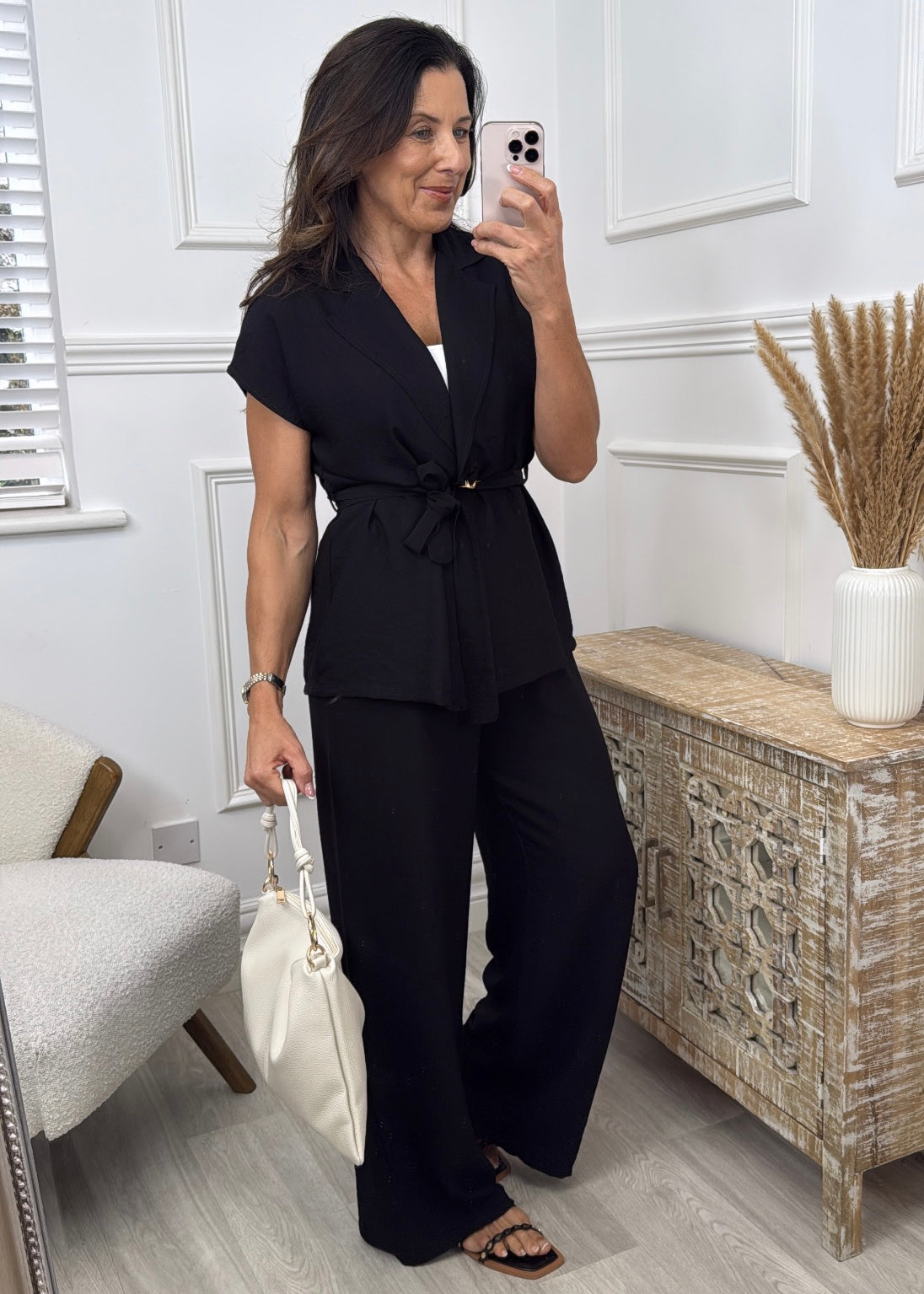 Daniella Black Blazer Set