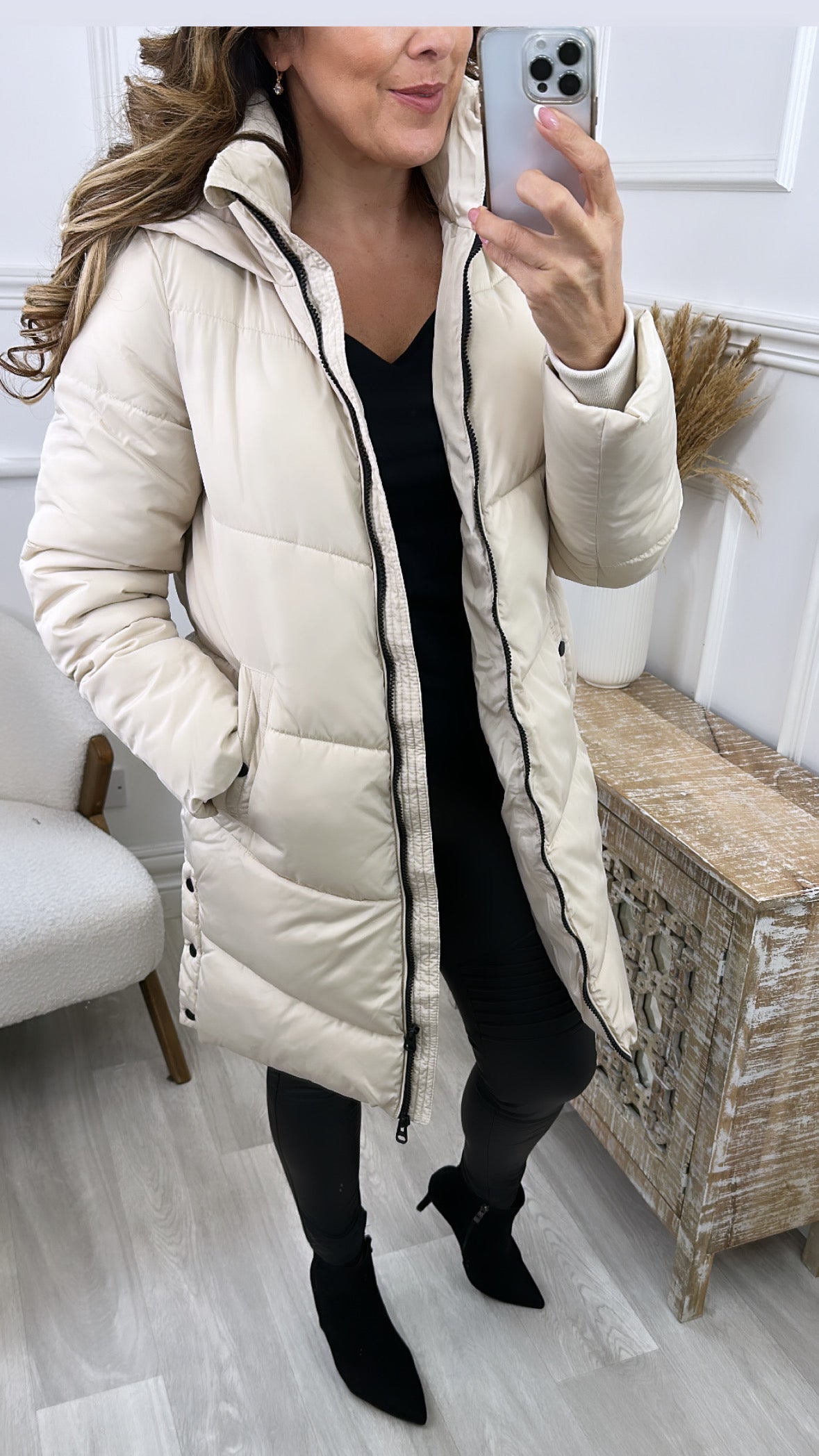 Halsey Oatmeal Puffer Coat