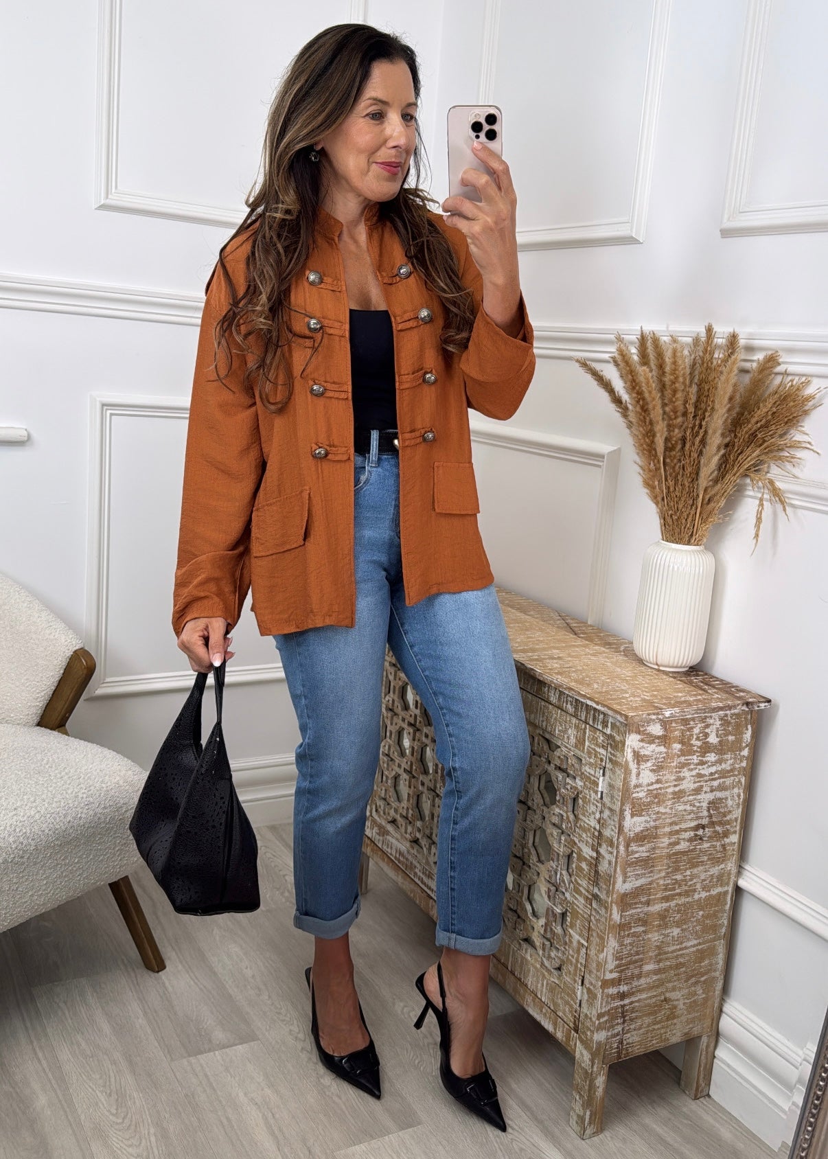 Triona Rust Lightweight Jacket