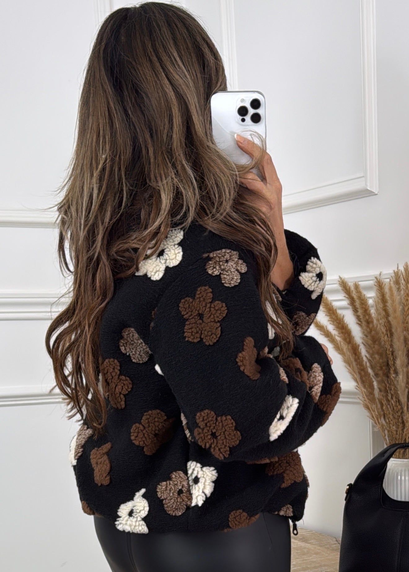 Zelda Black Fleece Jacket