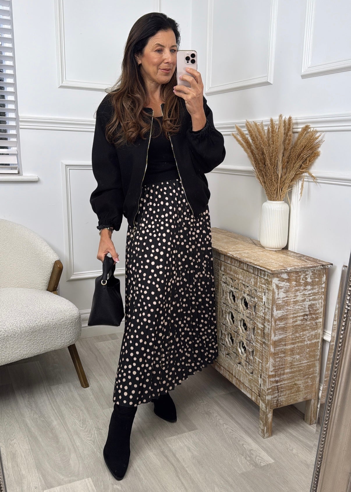 Jessica Black Bomber Jacket