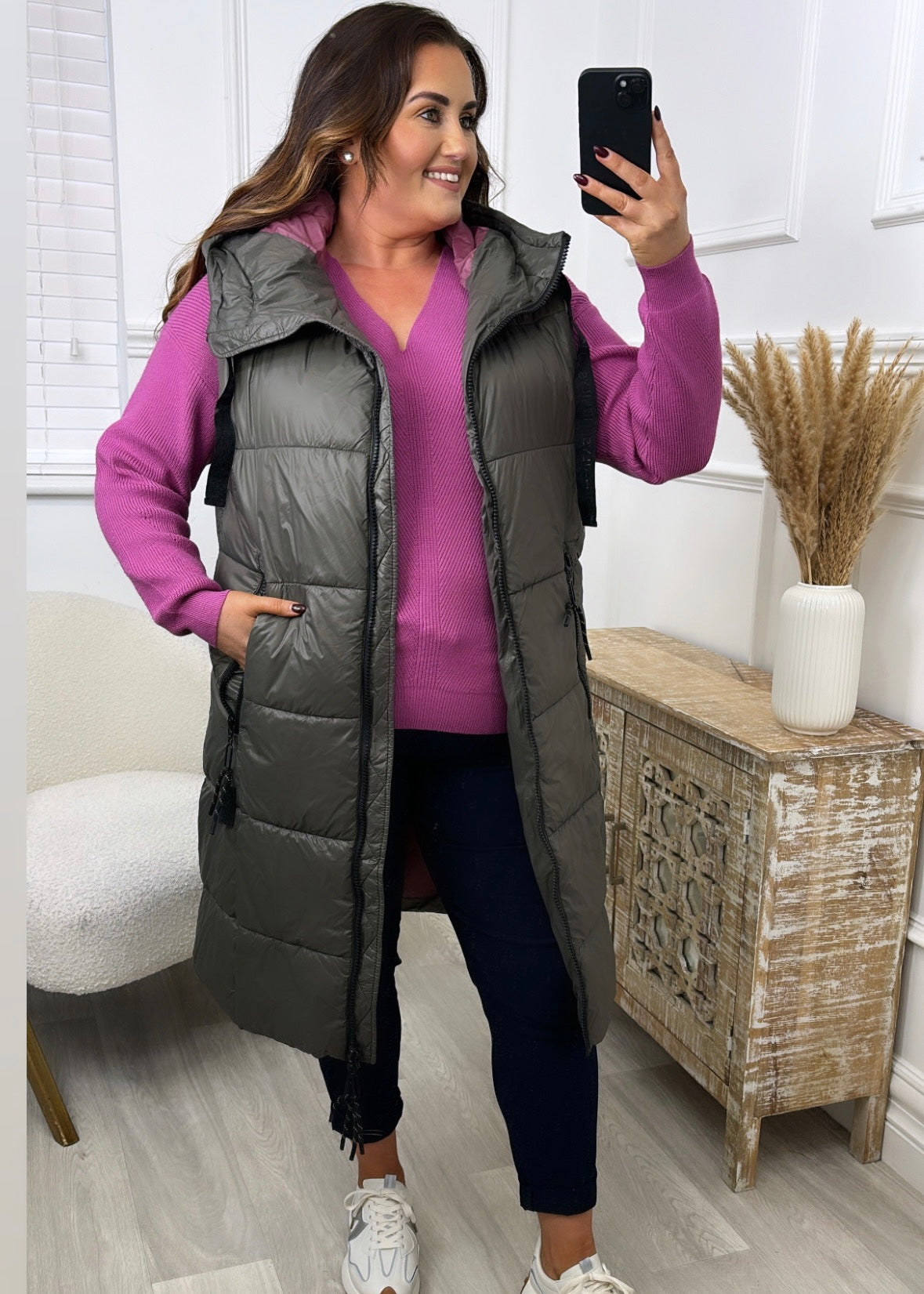 Blake Khaki Puffer Gilet