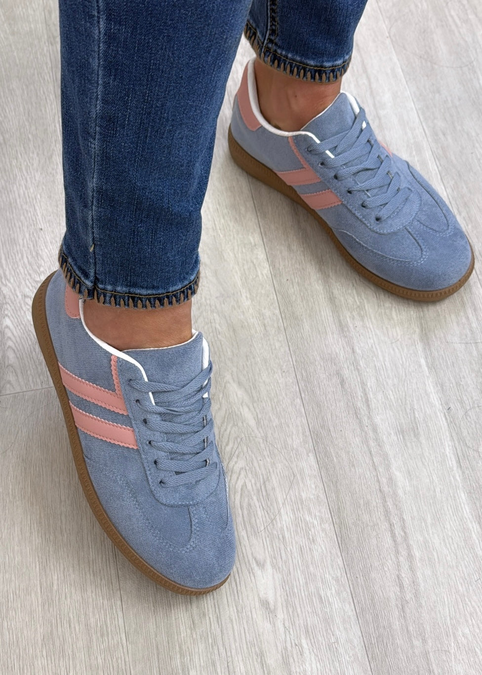 Winona Blue Lace Up Sneakers