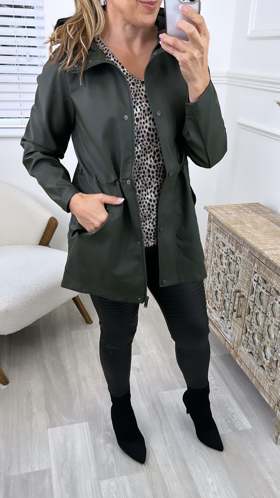 Malou Peat Coated Rain Jacket