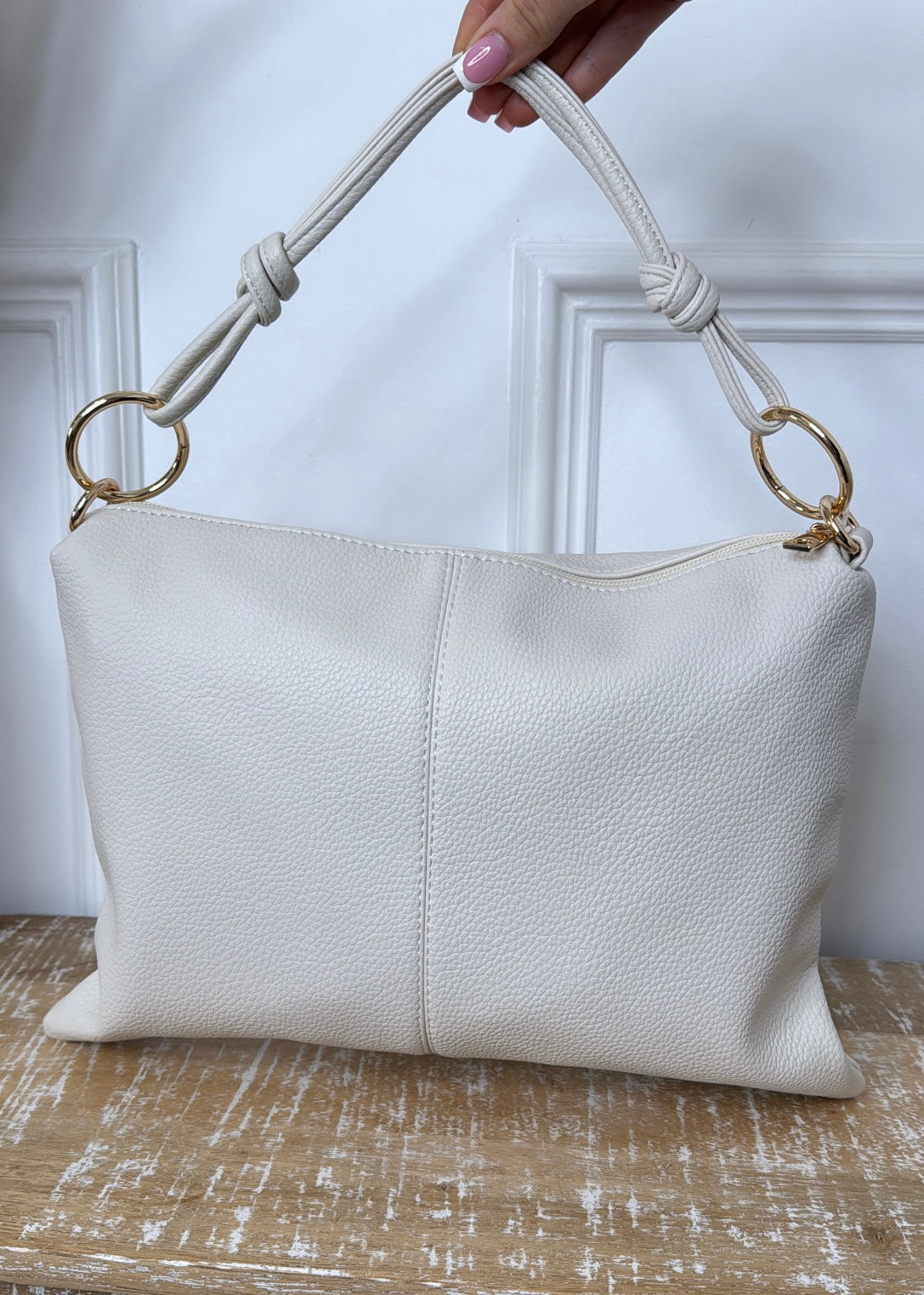 Brianna White Envelope Bag