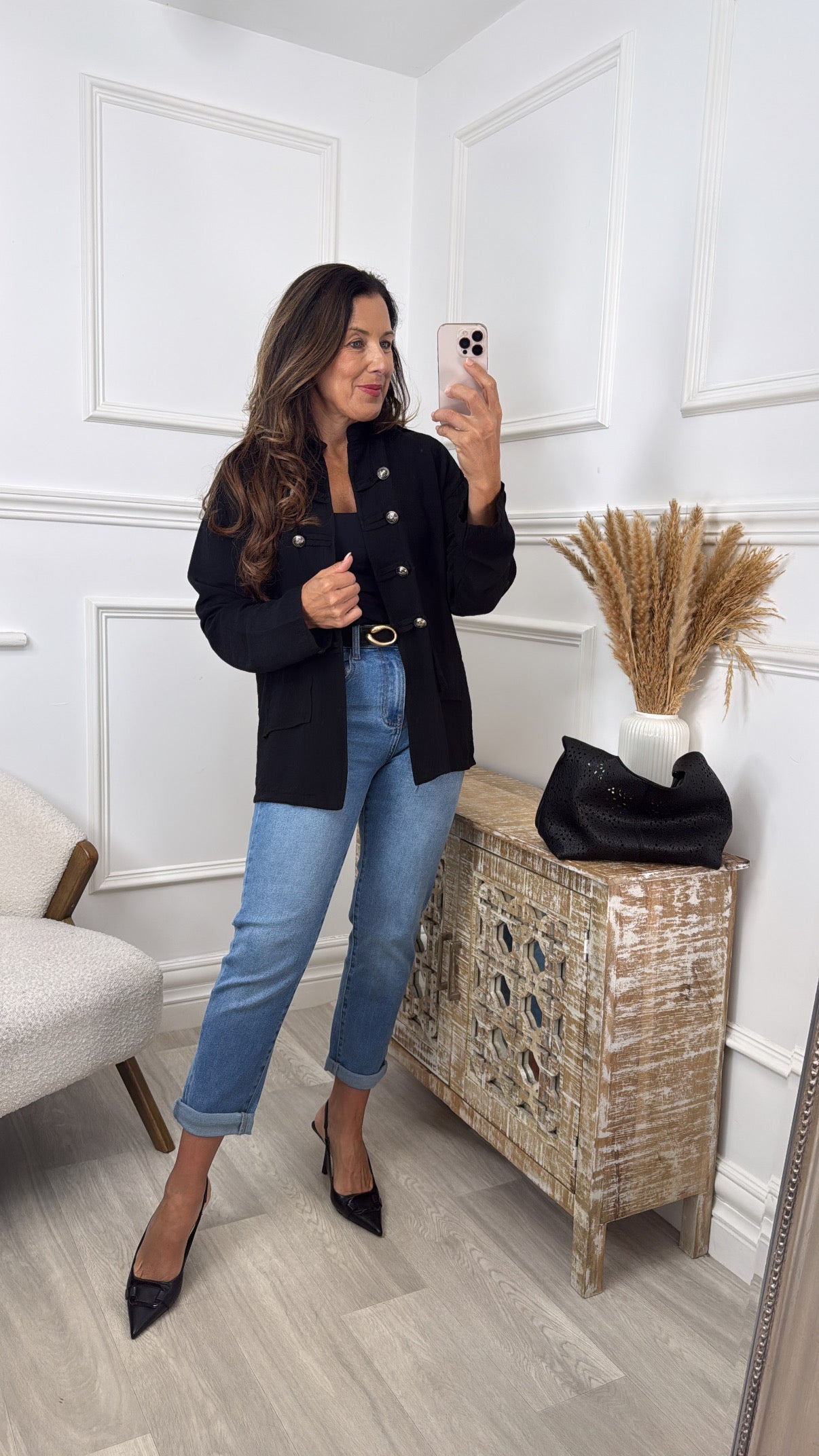 Triona Black Lightweight Jacket