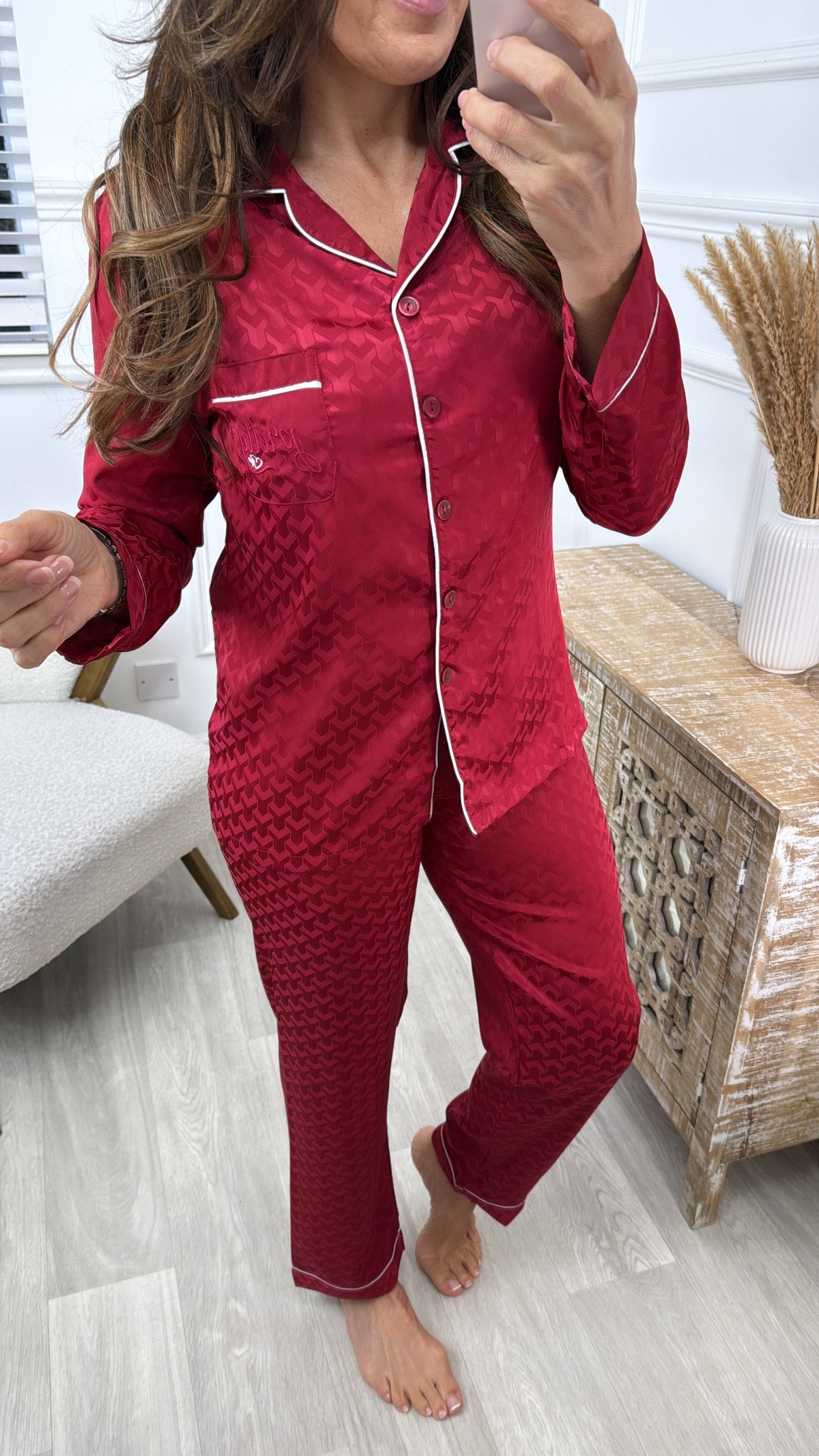 Moana Red Satin Pajama
