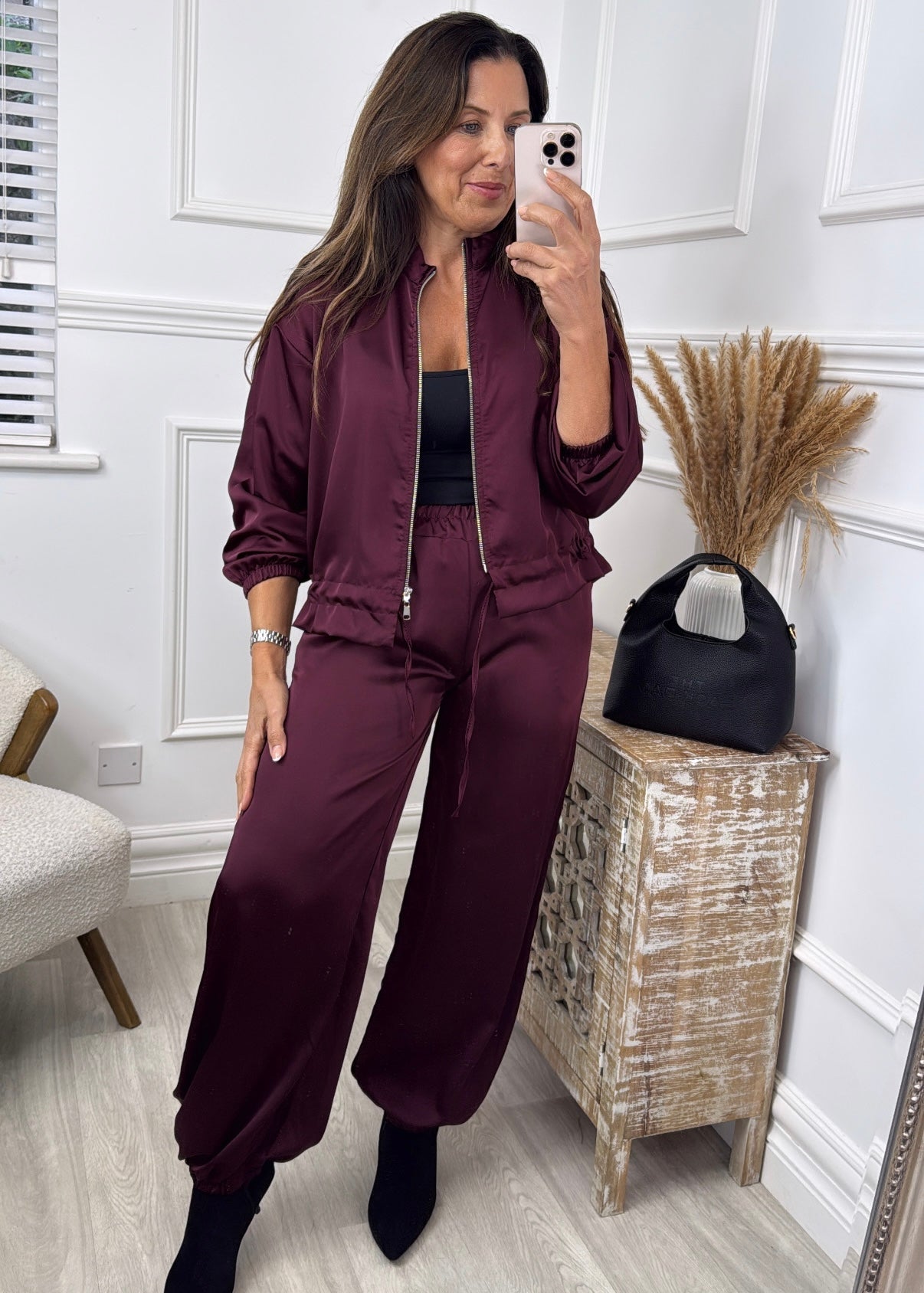 Latina Wine Balloon Pants