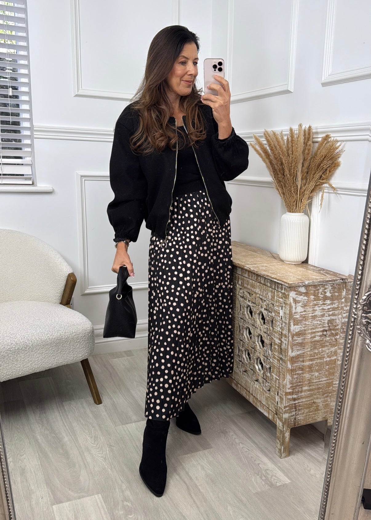 Jessica Black Bomber Jacket