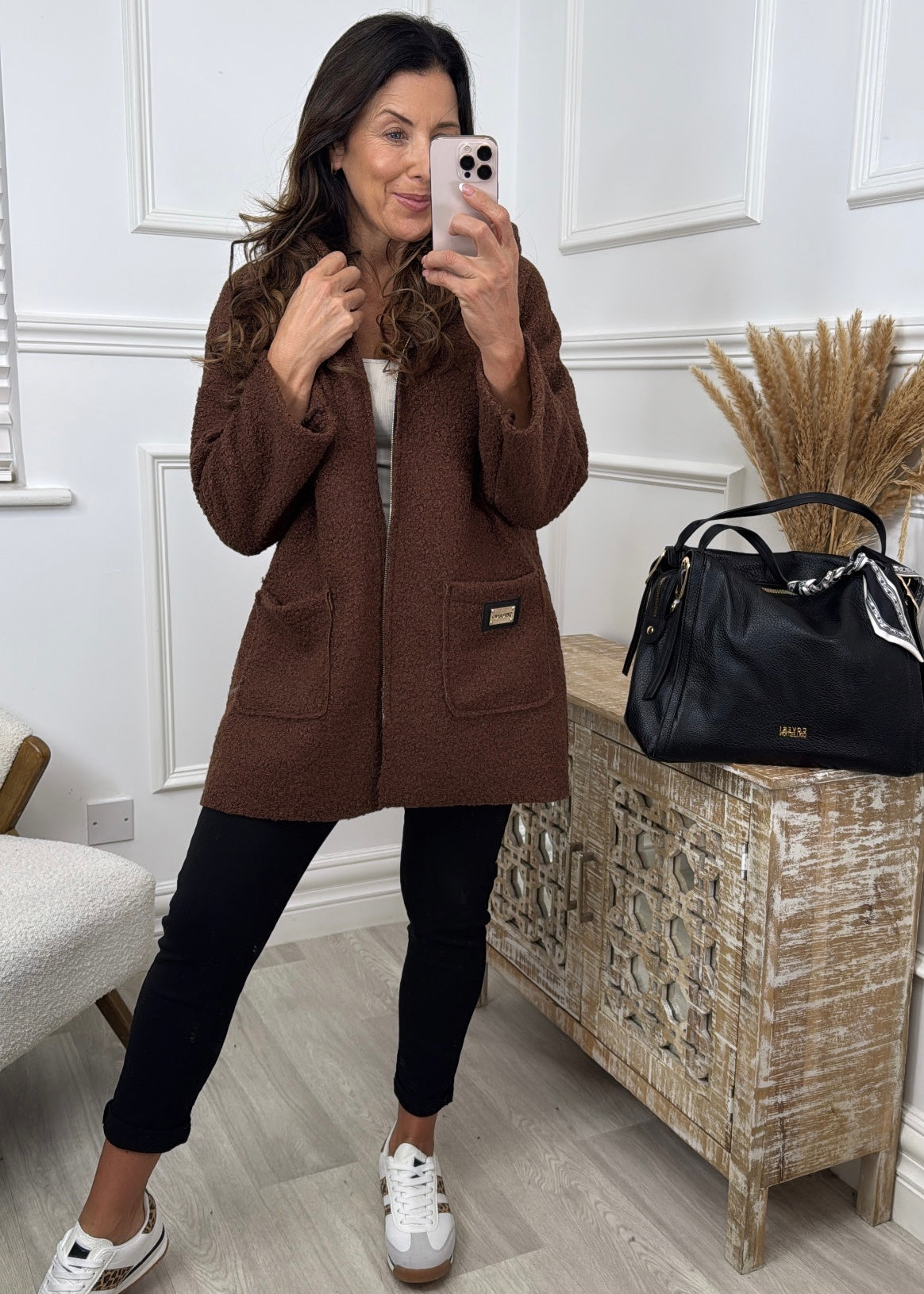 Kylie Brown Hooded Coatigan