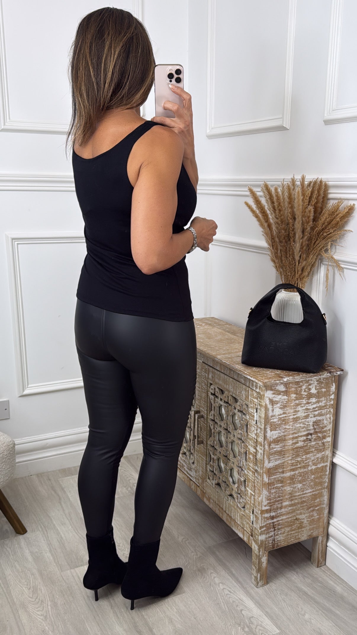 Colleen Black Cowl Neck Cami