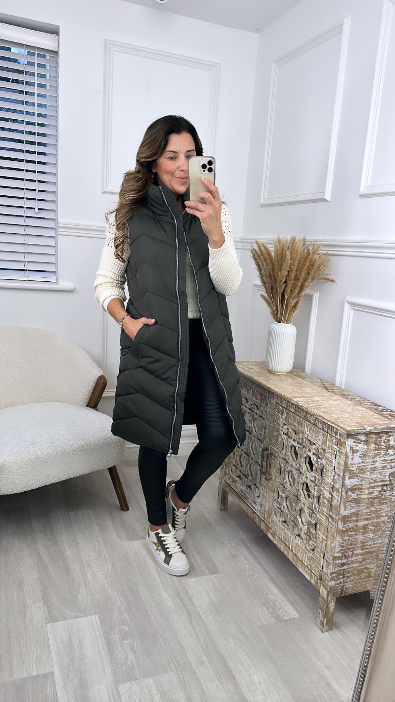 Liga Peat Funnel Neck Gilet