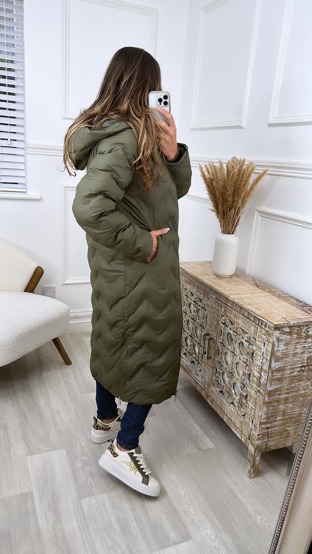 Johanna Khaki Padded Jacket