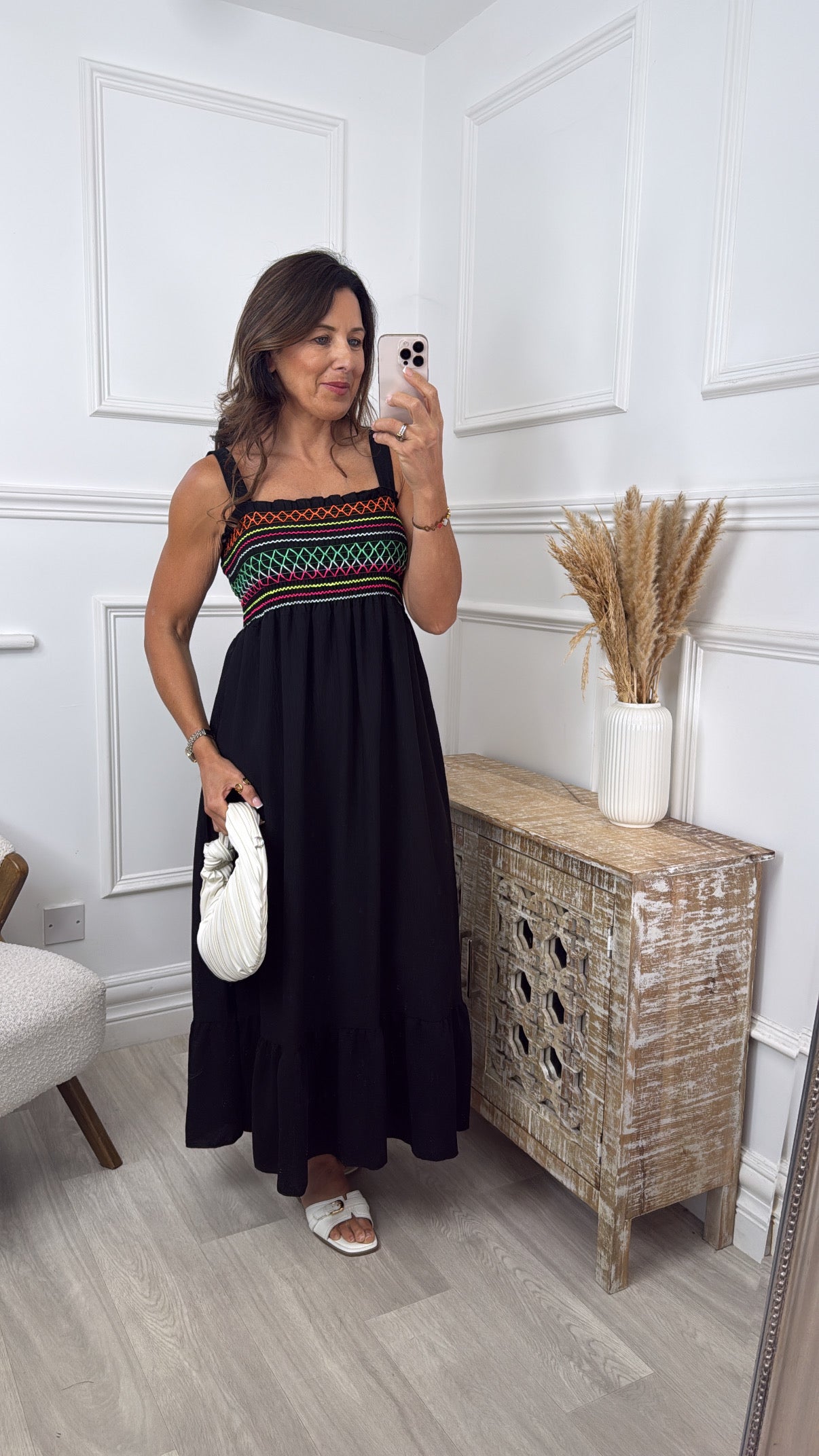Skye Black Strappy Sun Dress