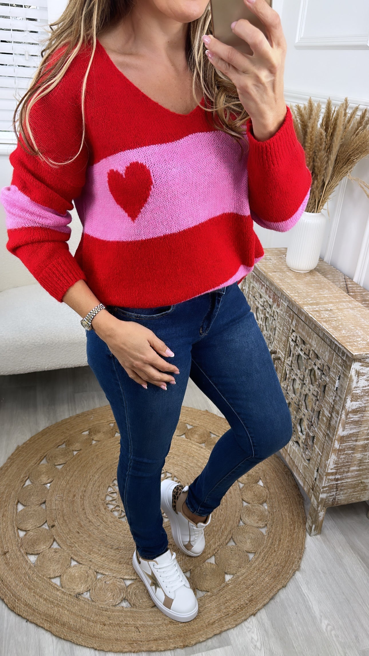 Marsali Red Heart Jumper