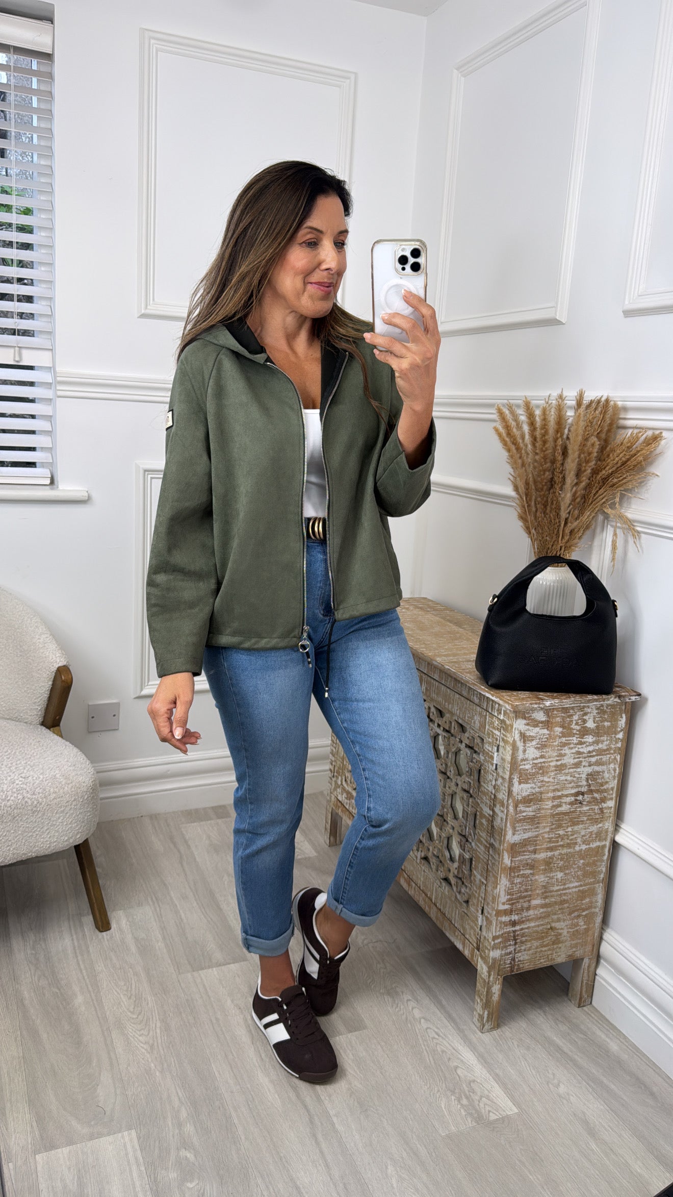 Juniper Khaki Hooded Jacket