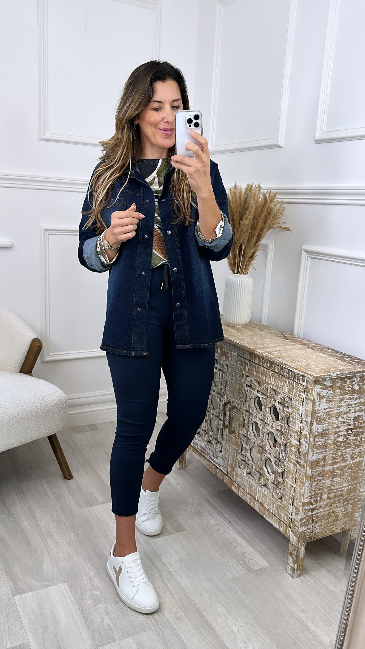 Moana Dark Blue Denim Shirt