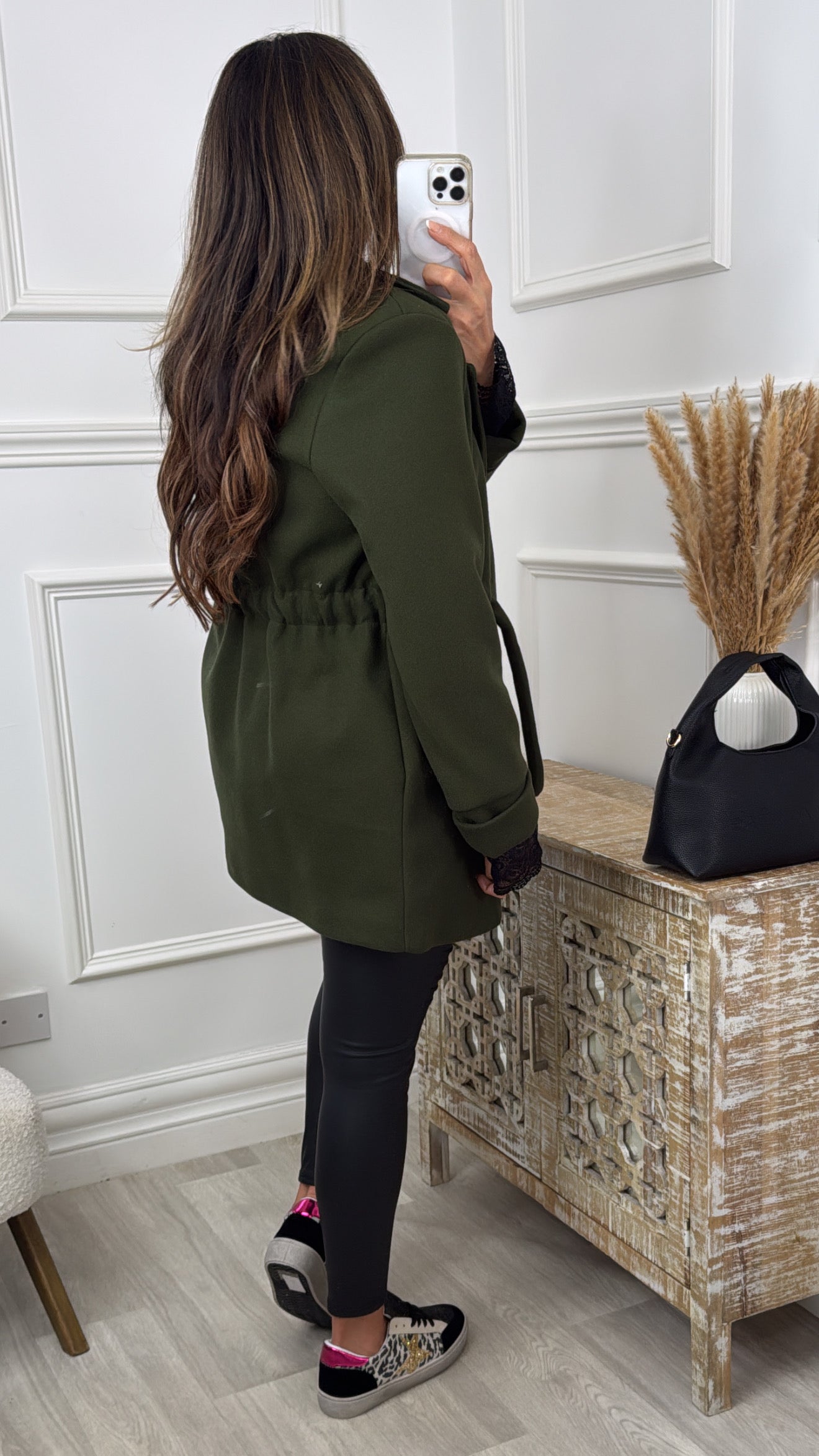 Rosie Khaki Belted Jacket