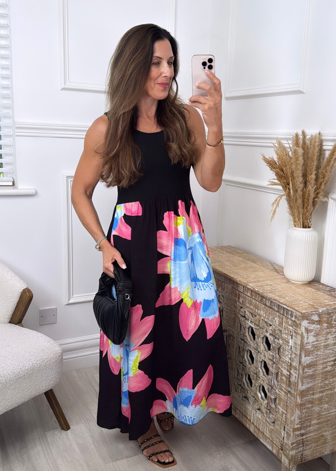 🖤Pre Order🖤 Colette Black Floral Skirt Dress