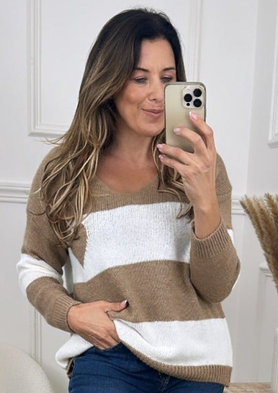 Marsali Camel Heart Jumper