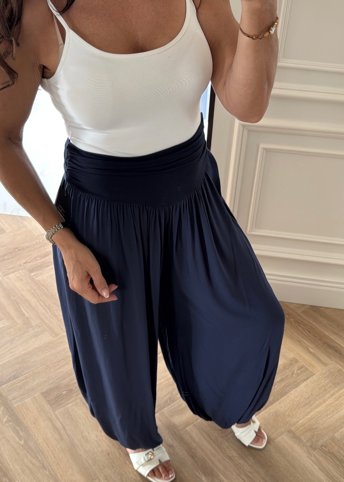 Vicki Navy Harem Pants
