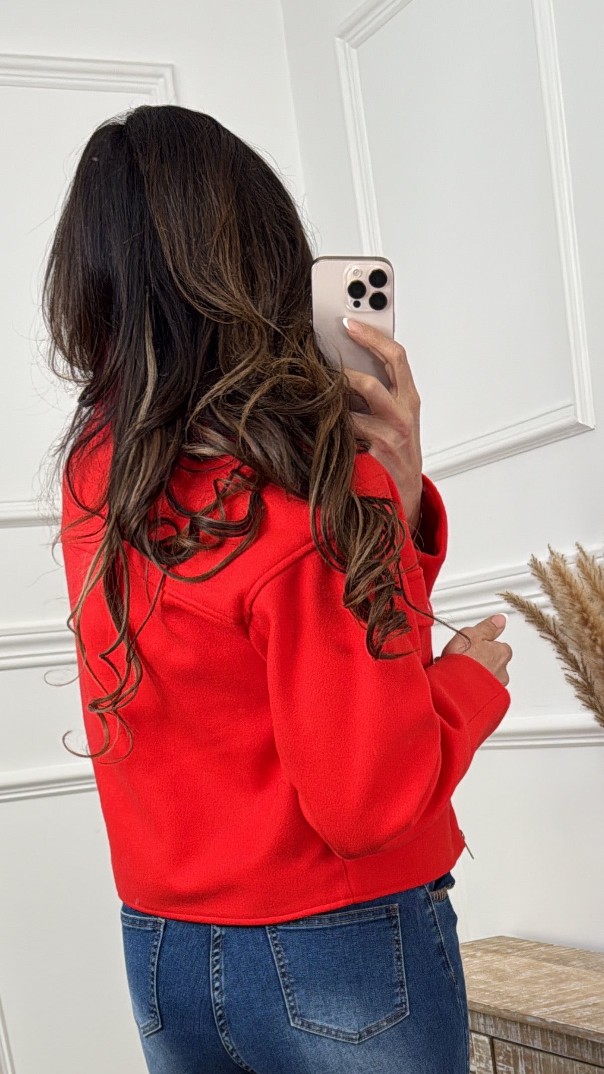 Fortunefrej Red Short Jacket