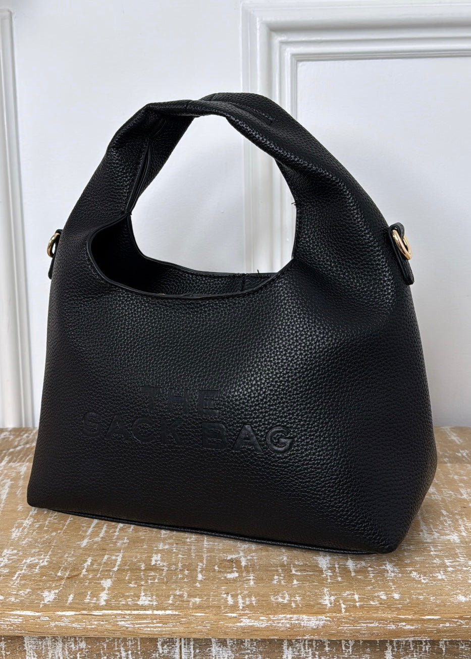 Sabrina Black Sack Mini Bag