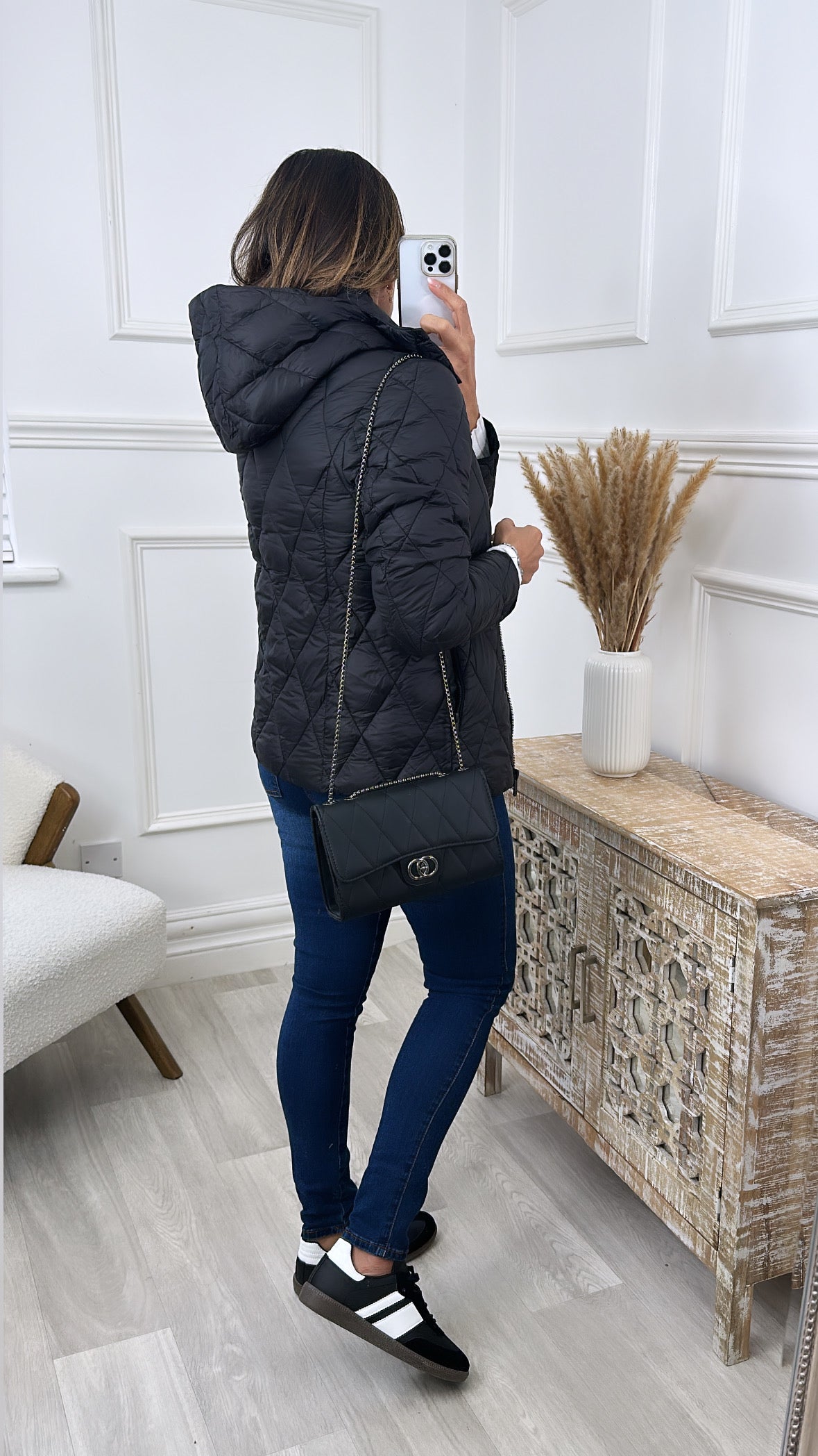 Elanie Black Padded Jacket