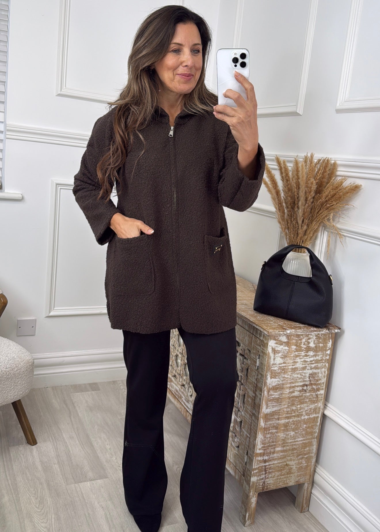Kylie Brown Hooded Coatigan