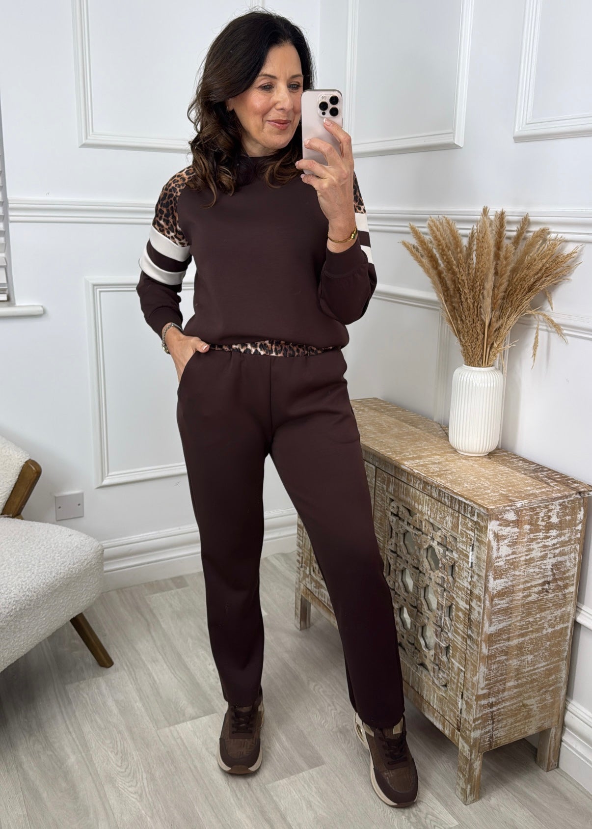 Livia Brown Leopard Inserts Set