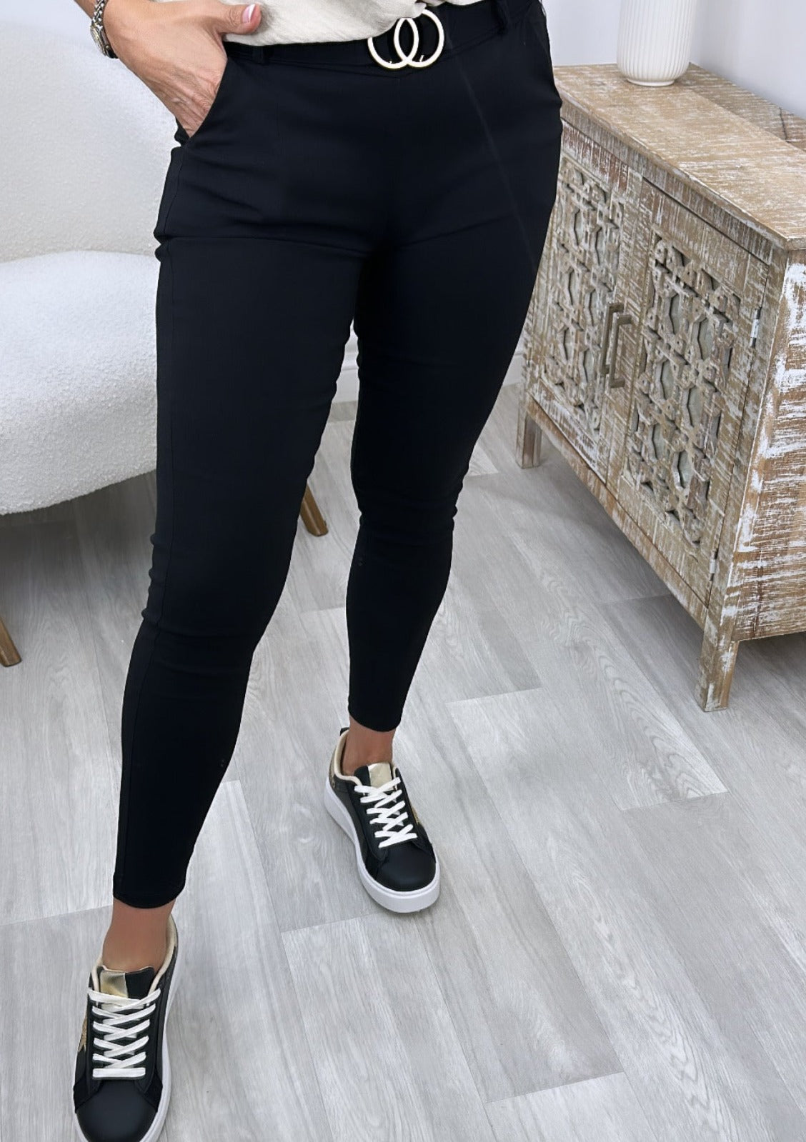 Misha Black High Waisted Trousers