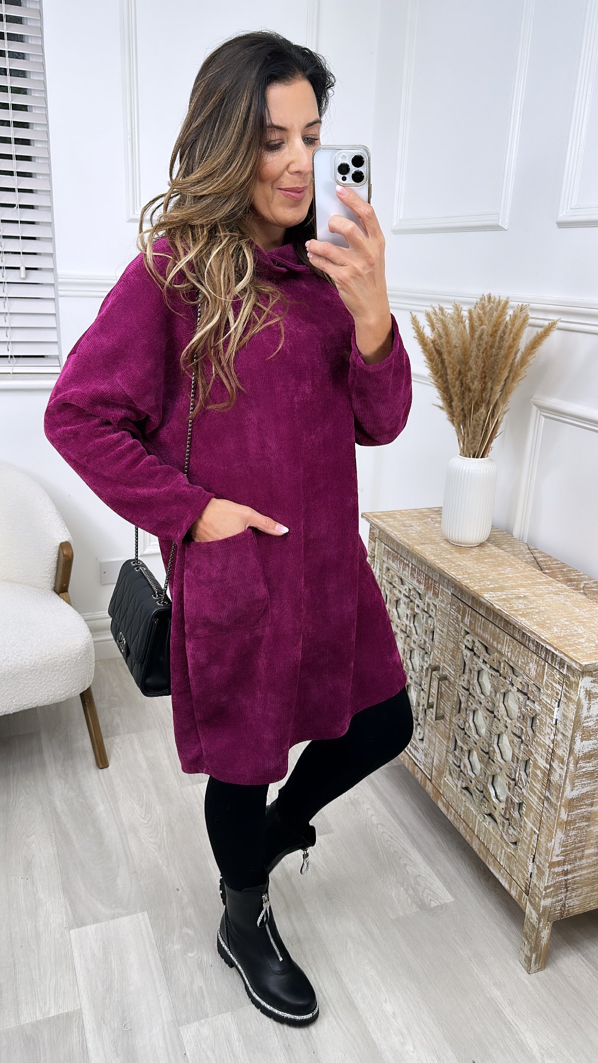 Mikela Purple Tunic Dress