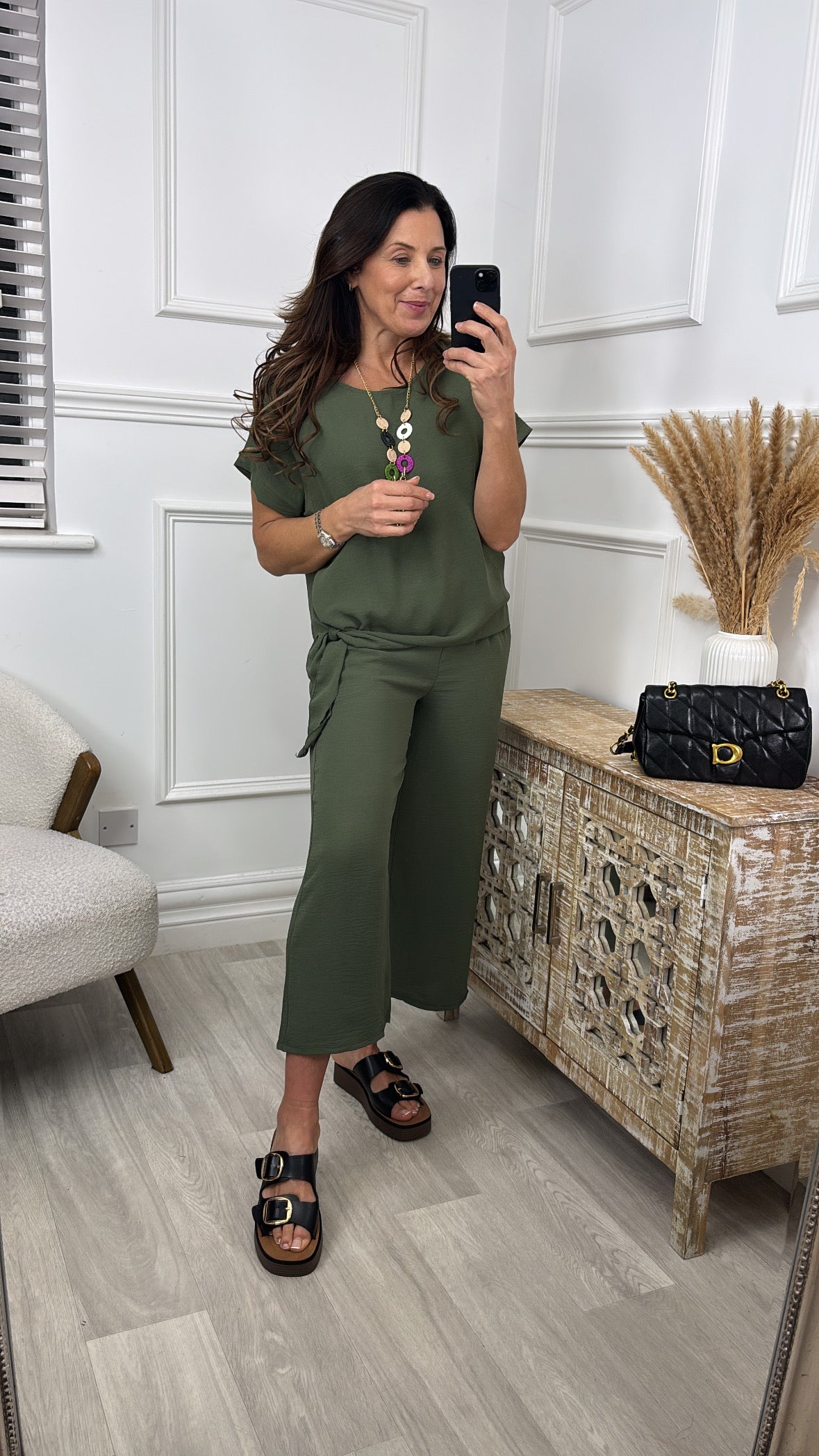Florida Khaki Side Knot Set