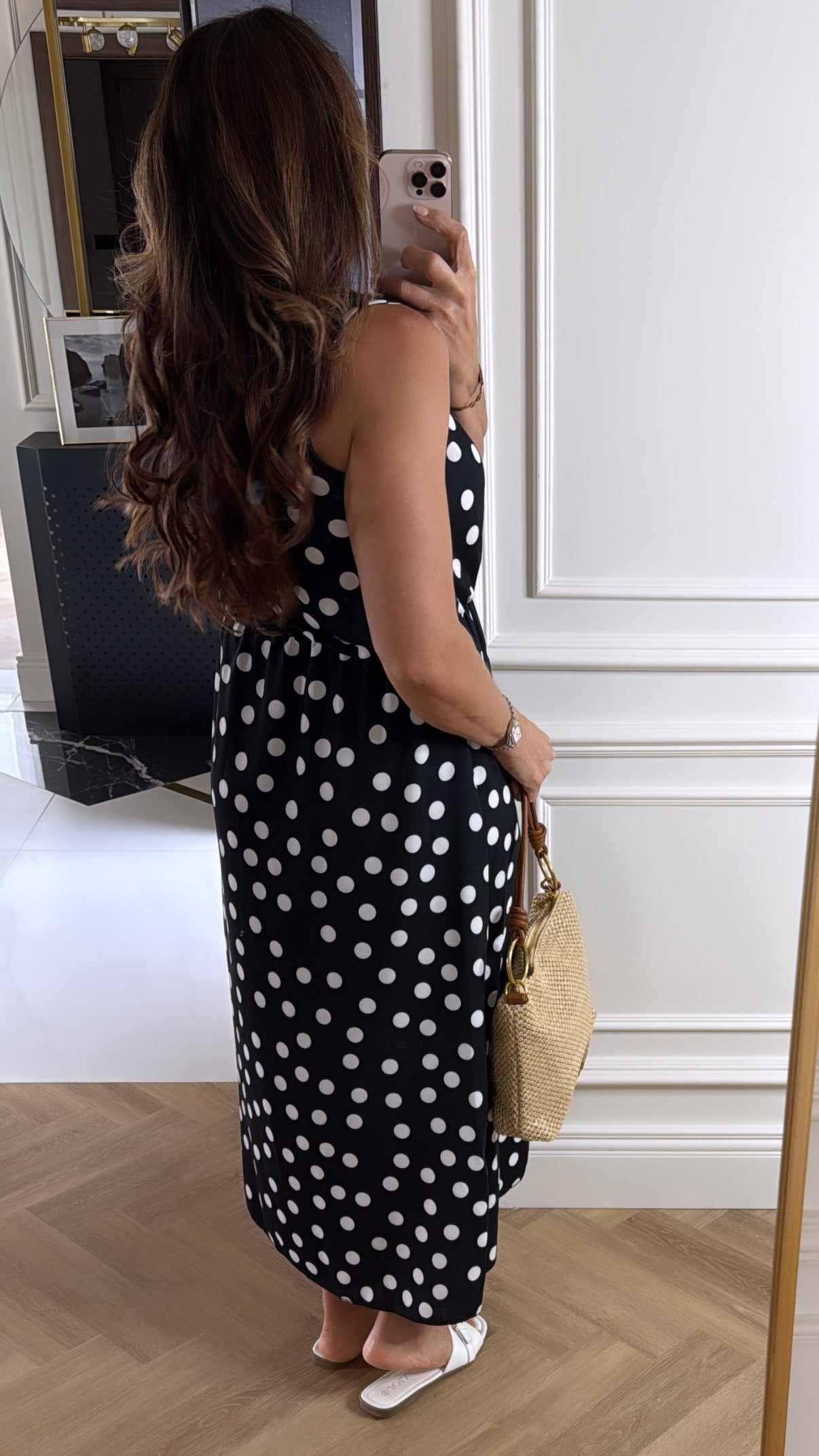Annmarie Polka Dot Maxi Dress