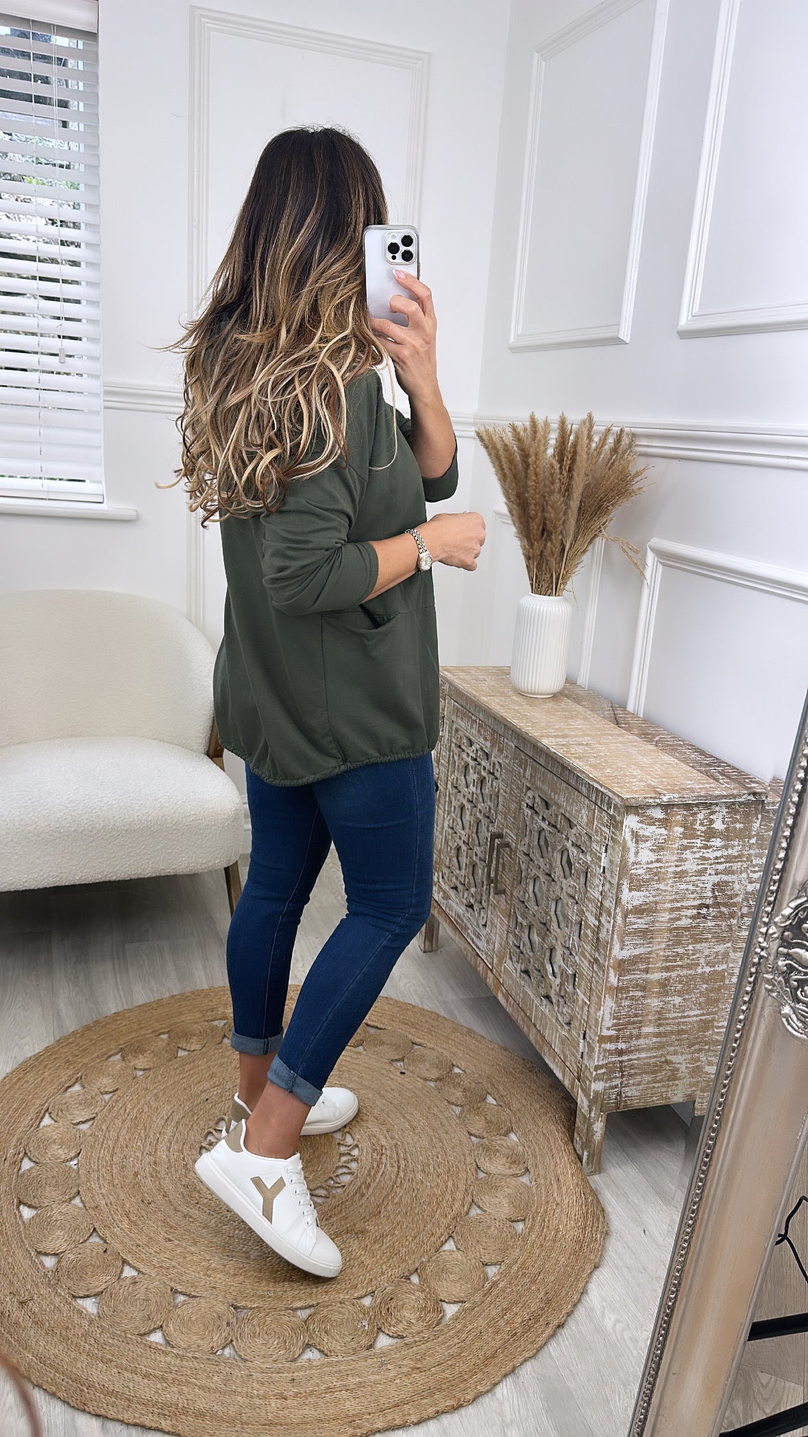 Carly Khaki Cotton Cover Up