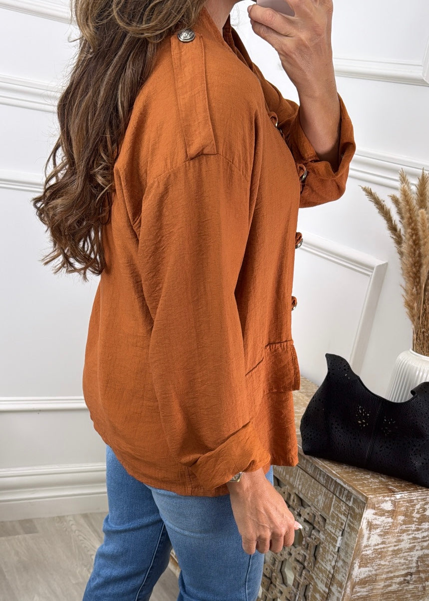 Triona Rust Lightweight Jacket