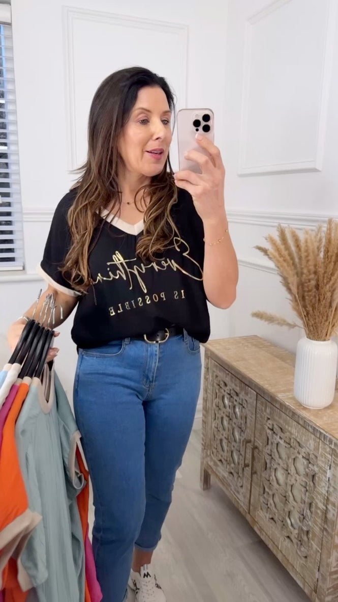 Nancy Black Everything is Possible Top