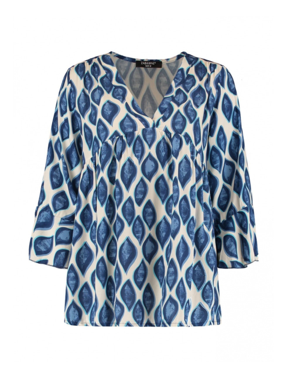 Ria Navy Patterned Blouse