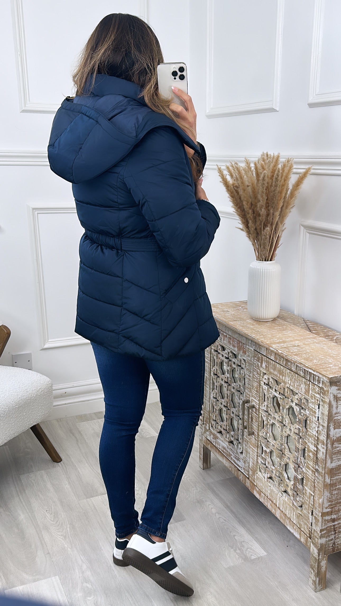 Aika Navy Padded Jacket