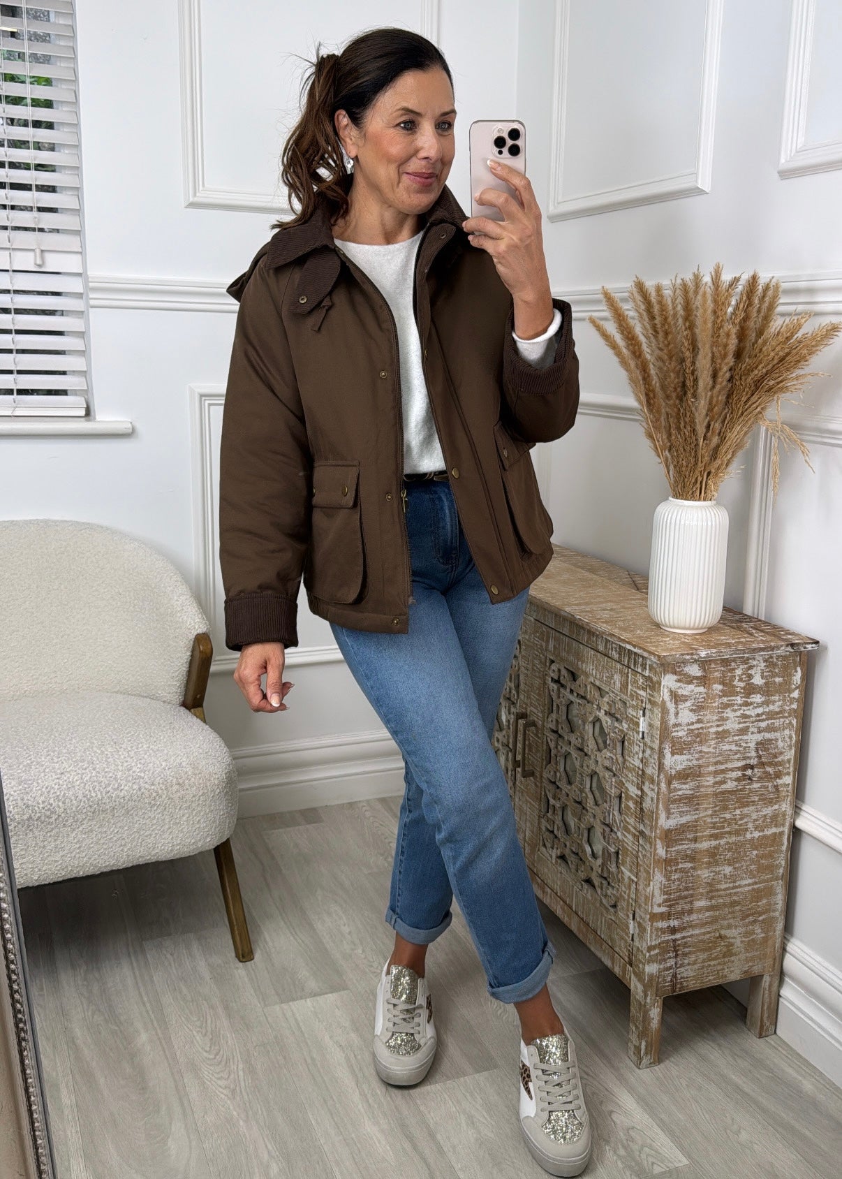 Suranne Brown Quilted Jacket